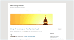 Desktop Screenshot of monasterypodcast.com